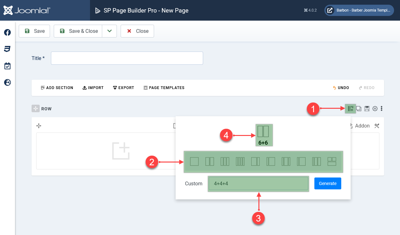 SPPB Columns